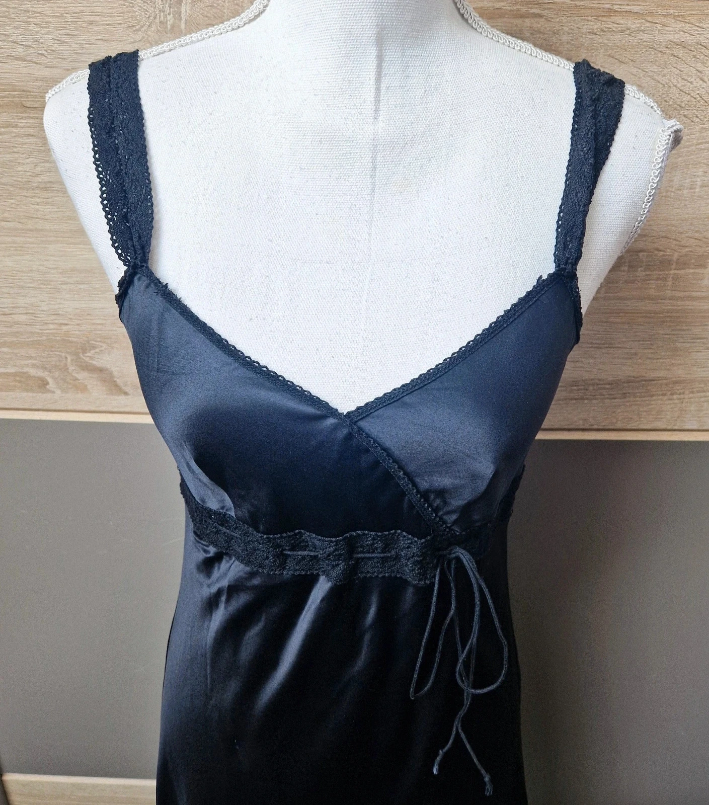Vestido largo satinado Etam Talla 36 – photo 2